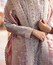 Mushq Sunehri Ramsha Edit Lama Silk Stitched 3Pc Suit - Anoushay