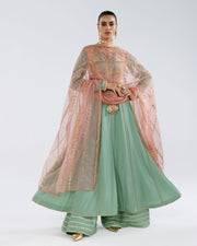 Zivah Apparel Elysian Luxury Pret 3Pc Suit ( Ready To Wear ) Aquamarine