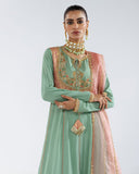 Zivah Apparel Elysian Luxury Pret 3Pc Suit ( Ready To Wear ) Aquamarine