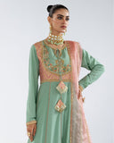 Zivah Apparel Elysian Luxury Pret 3Pc Suit ( Ready To Wear ) Aquamarine