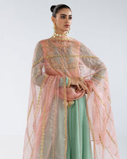 Zivah Apparel Elysian Luxury Pret 3Pc Suit ( Ready To Wear ) Aquamarine