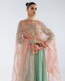 Zivah Apparel Elysian Luxury Pret 3Pc Suit ( Ready To Wear ) Aquamarine