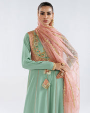 Zivah Apparel Elysian Luxury Pret 3Pc Suit ( Ready To Wear ) Aquamarine