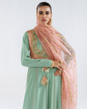 Zivah Apparel Elysian Luxury Pret 3Pc Suit ( Ready To Wear ) Aquamarine