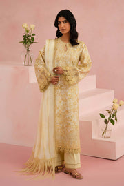 Afrozeh Floral Charm Embroidered Lawn Unstitched 3Pc Suit AL-25-V5-06 Arbor