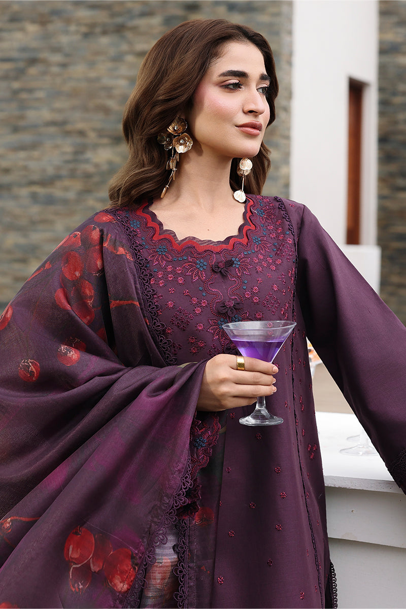 Rang Rasiya Florence Festive Embroidered Lawn Unstitched 3Pc Suit - AREZOU