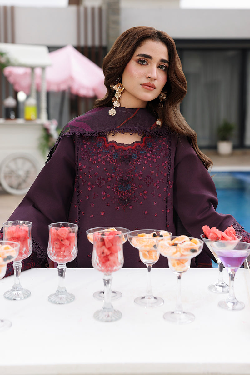 Rang Rasiya Florence Festive Embroidered Lawn Unstitched 3Pc Suit - AREZOU