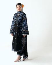 Jugnu Lahore Spring Summer Unstitched Embroidered Cotton 3Pc Suit - Ari