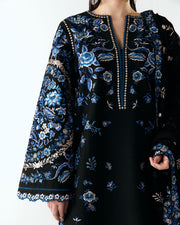 Jugnu Lahore Spring Summer Unstitched Embroidered Cotton 3Pc Suit - Ari