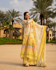 Faiza Saqlain AYA Embroidered Luxury Lawn Unstitched 3Pc Suit - ARTA
