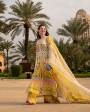 Faiza Saqlain AYA Embroidered Luxury Lawn Unstitched 3Pc Suit - ARTA