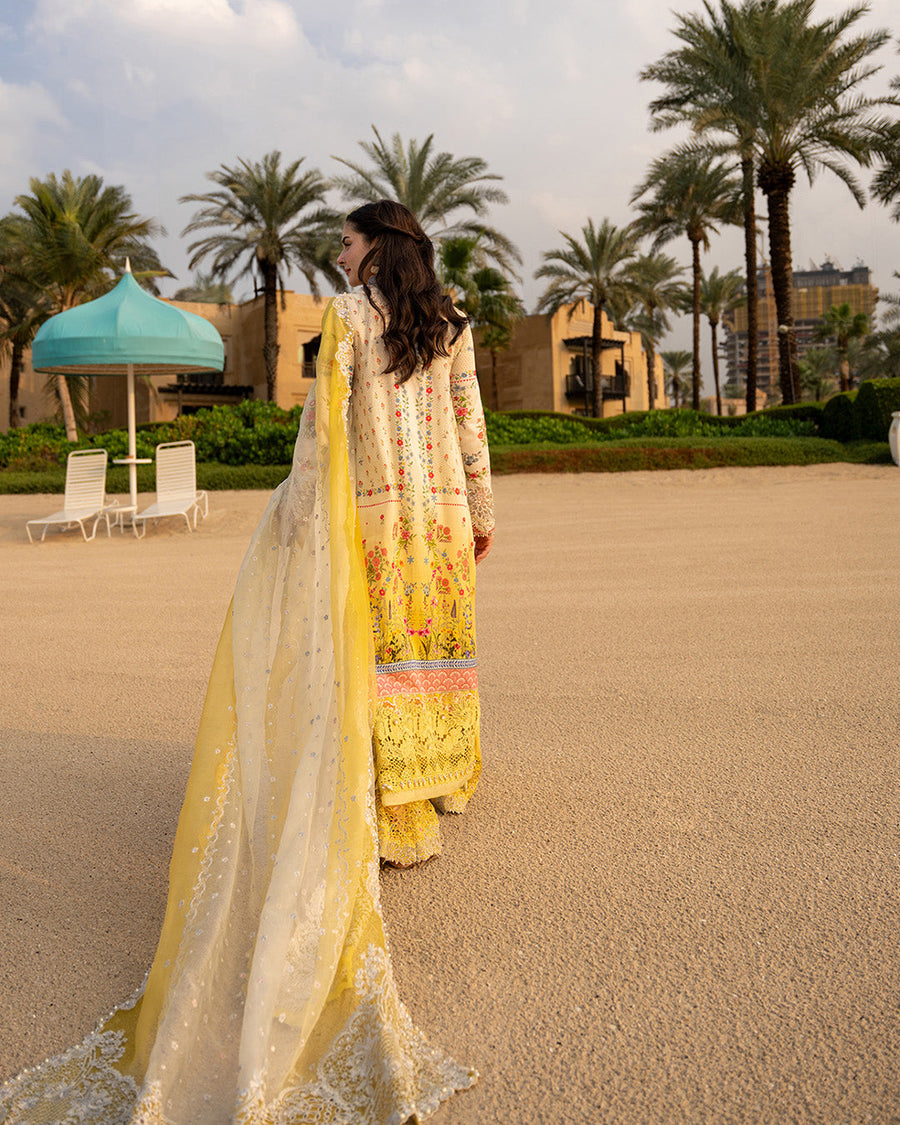 Faiza Saqlain AYA Embroidered Luxury Lawn Unstitched 3Pc Suit - ARTA