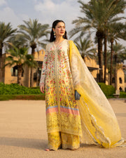 Faiza Saqlain AYA Embroidered Luxury Lawn Unstitched 3Pc Suit - ARTA