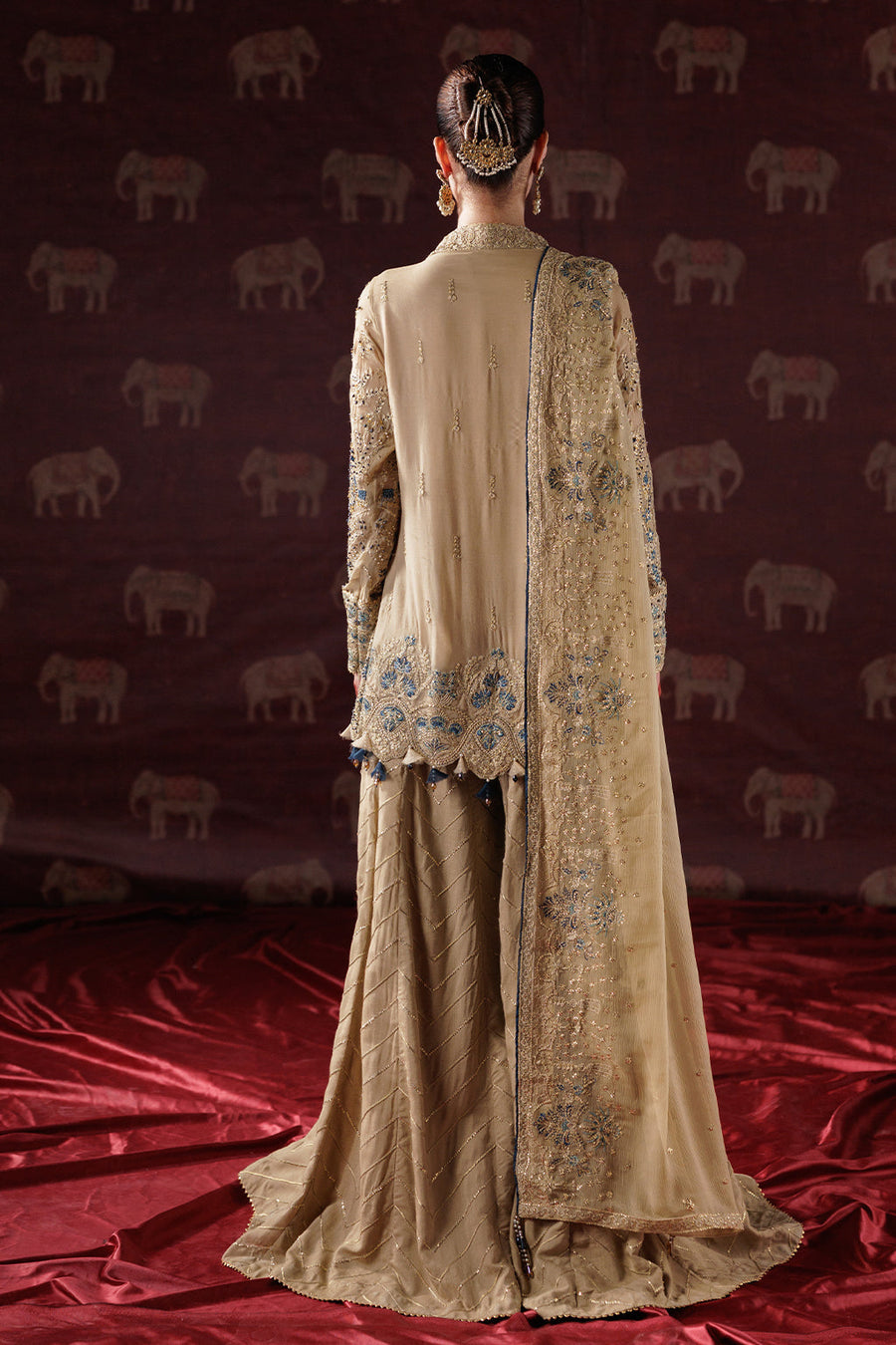 Saad Shaikh Panache Luxury Chiffon Unstitched 3Pc Suit D-05