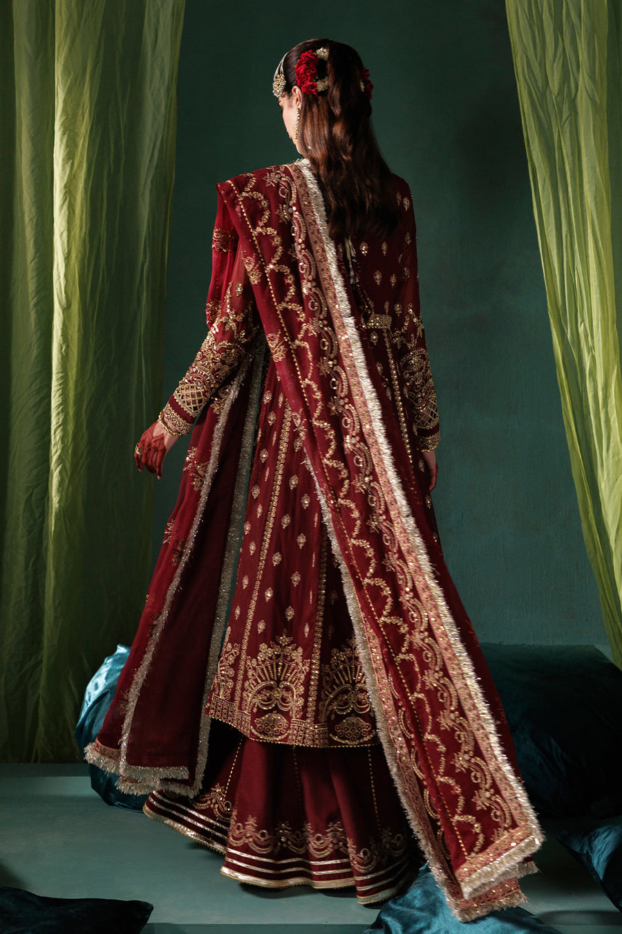 Saad Shaikh Panache Luxury Chiffon Unstitched 3Pc Suit D-02