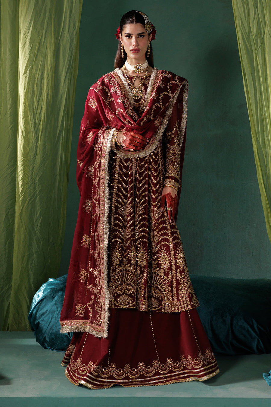 Saad Shaikh Panache Luxury Chiffon Unstitched 3Pc Suit D-02