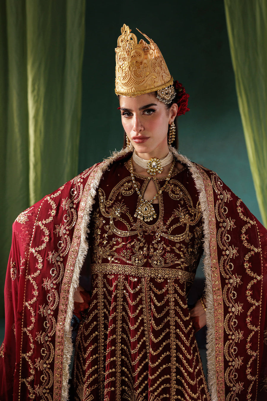 Saad Shaikh Panache Luxury Chiffon Unstitched 3Pc Suit D-02