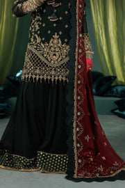 Saad Shaikh Panache Luxury Chiffon Unstitched 3Pc Suit D-03