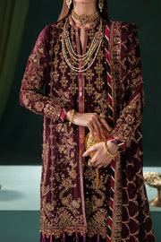 Saad Shaikh Panache Luxury Chiffon Unstitched 3Pc Suit D-06