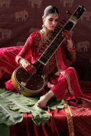 Saad Shaikh Panache Luxury Chiffon Unstitched 3Pc Suit D-01