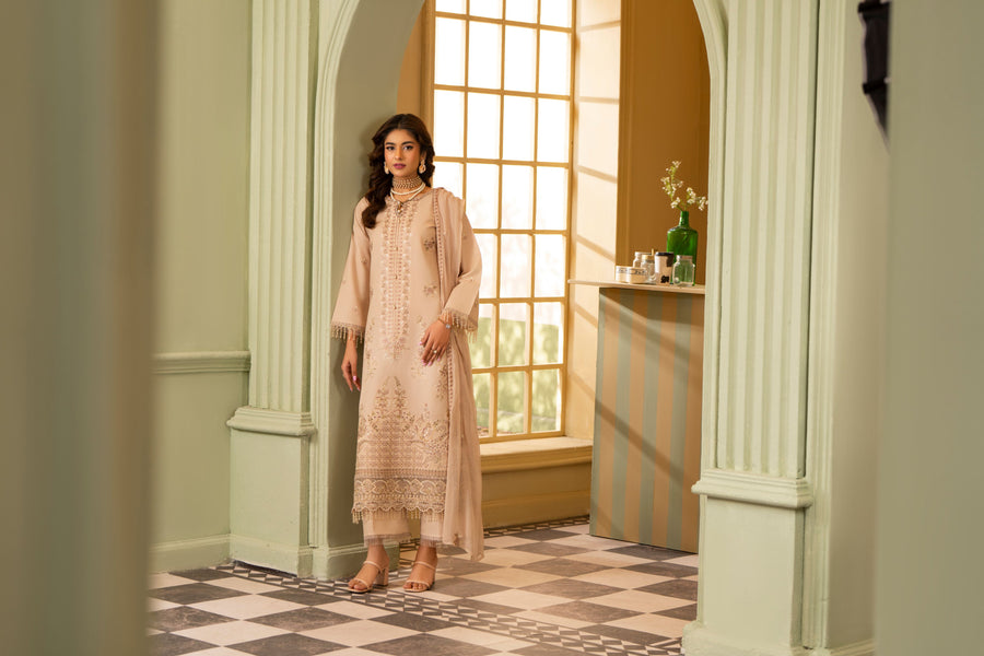 Ruby by Panache Embroidered Karandi Unstitched 3Pc Suit D-01
