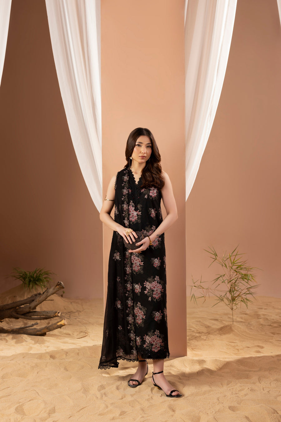Fleur by Panache Embroidered Lawn Unstitched 3Pc Suit D-01