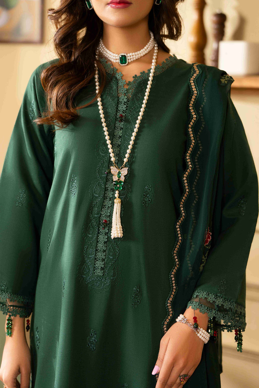 Ruby by Panache Embroidered Karandi Unstitched 3Pc Suit D-02