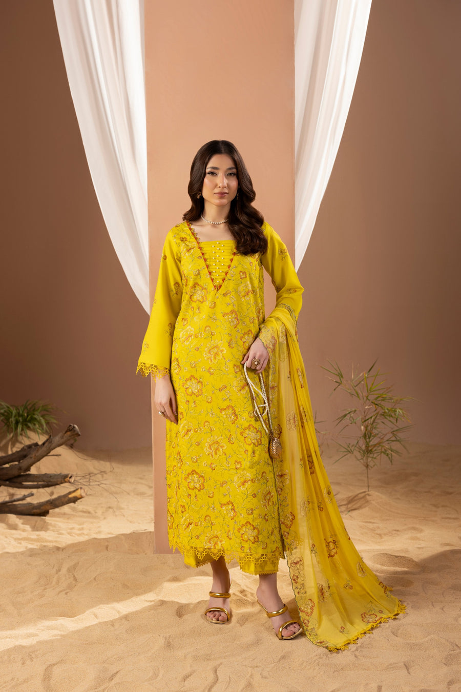 Fleur by Panache Embroidered Lawn Unstitched 3Pc Suit D-02