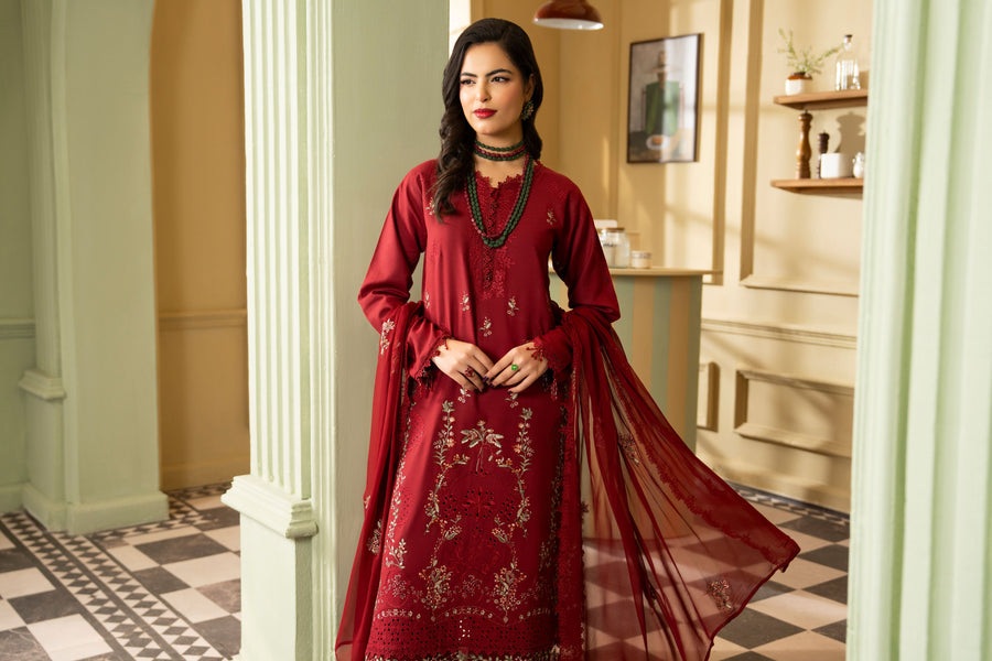 Ruby by Panache Embroidered Karandi Unstitched 3Pc Suit D-03