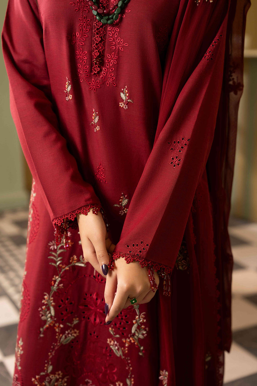 Ruby by Panache Embroidered Karandi Unstitched 3Pc Suit D-03