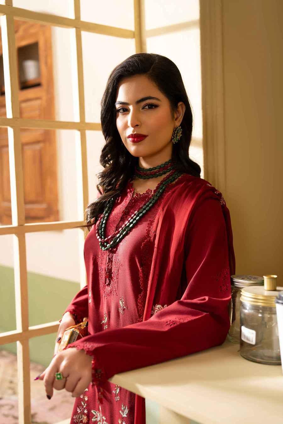Ruby by Panache Embroidered Karandi Unstitched 3Pc Suit D-03