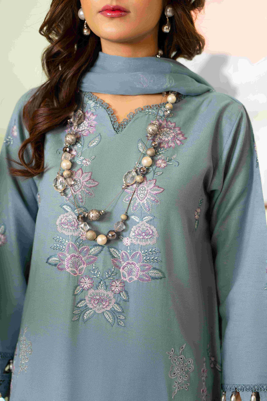 Ruby by Panache Embroidered Karandi Unstitched 3Pc Suit D-04