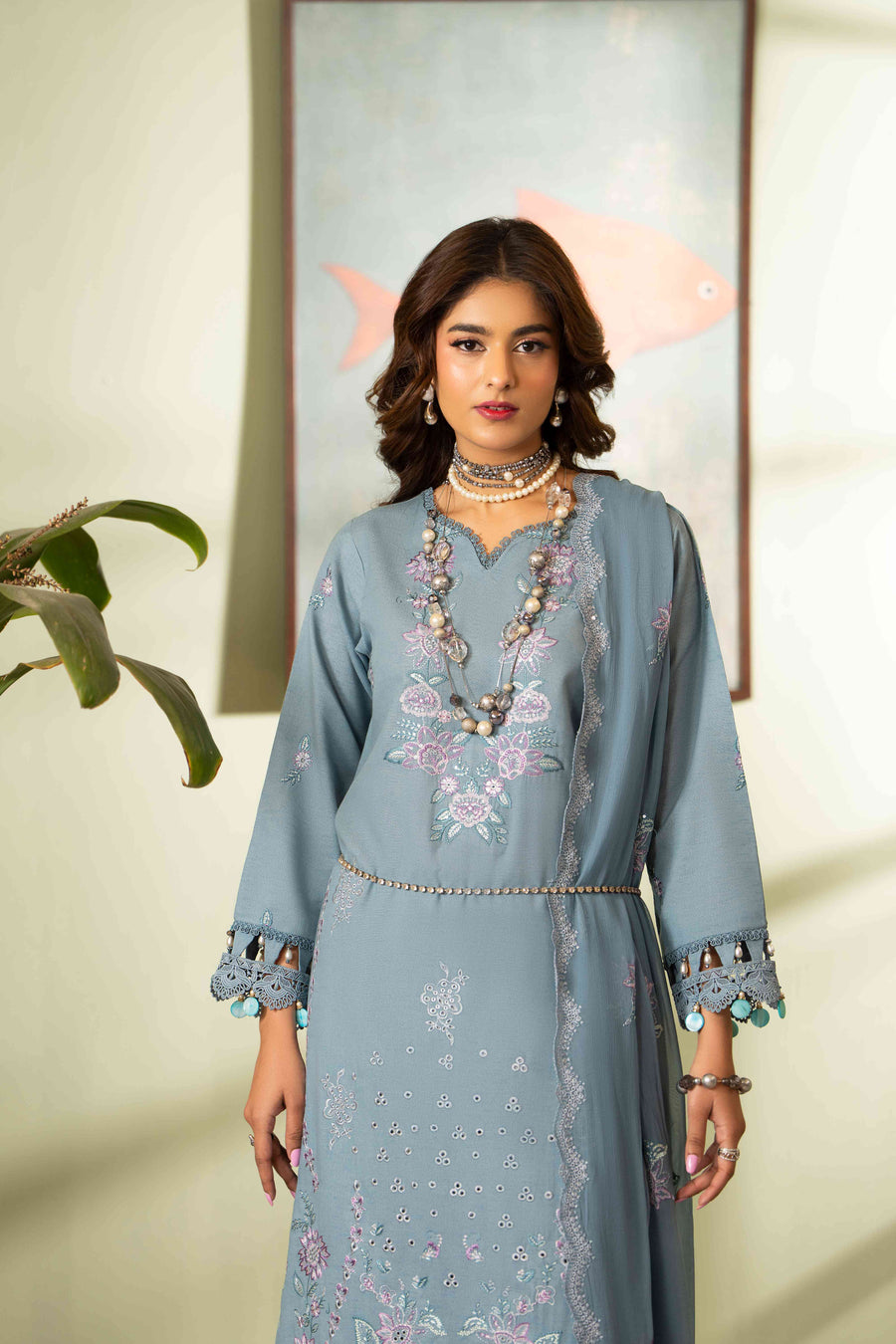 Ruby by Panache Embroidered Karandi Unstitched 3Pc Suit D-04