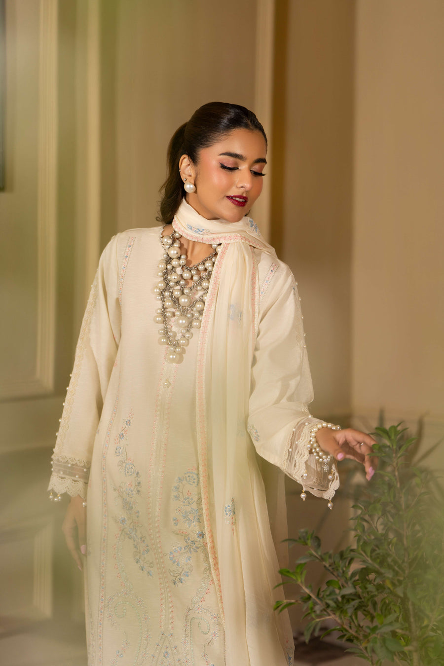 Ruby by Panache Embroidered Karandi Unstitched 3Pc Suit D-05