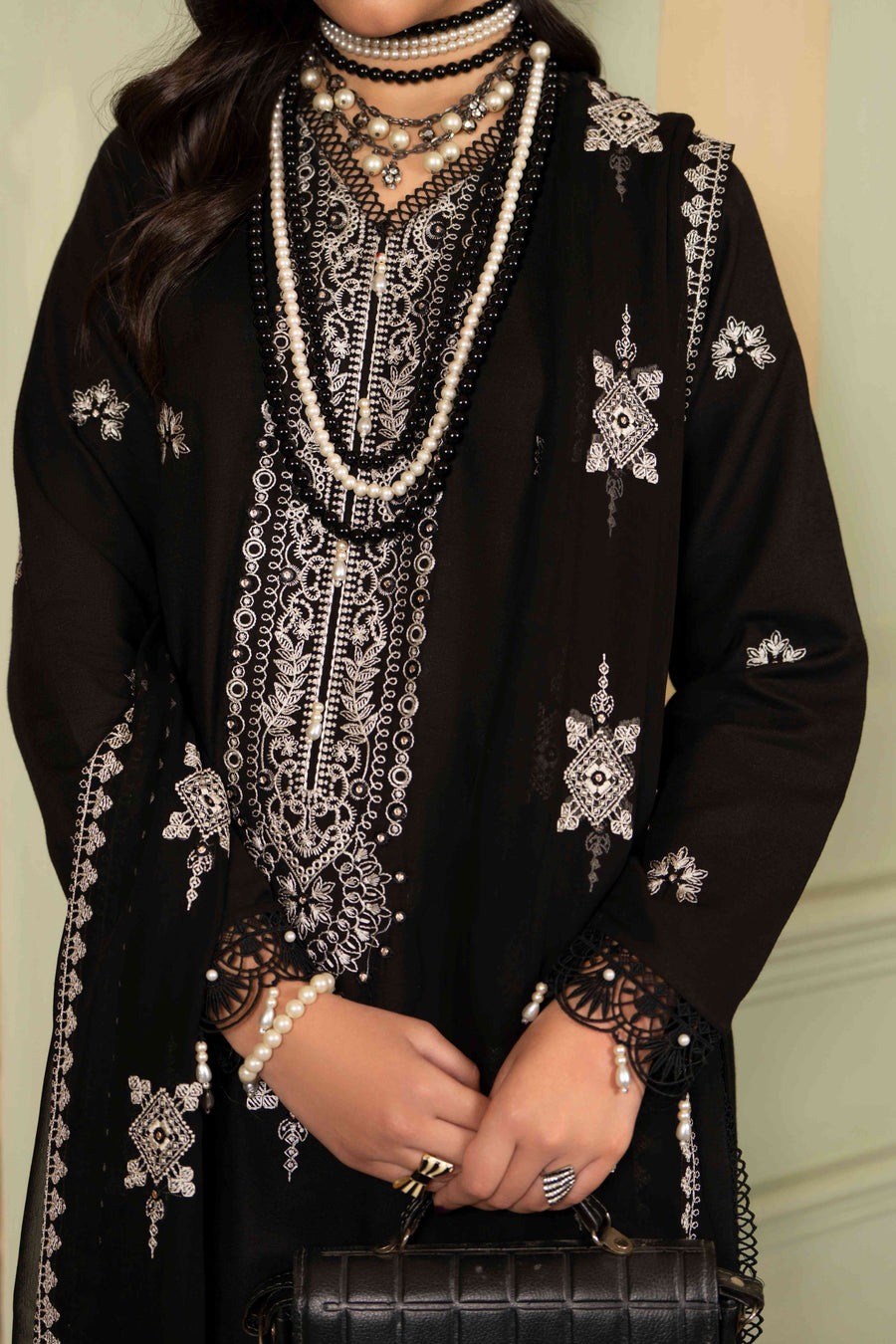 Ruby by Panache Embroidered Karandi Unstitched 3Pc Suit D-06