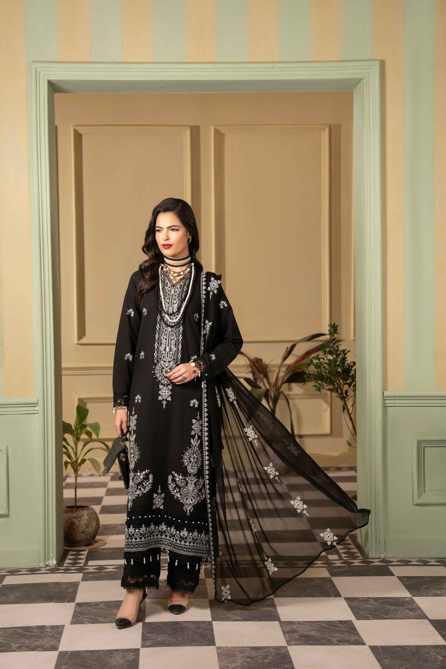 Ruby by Panache Embroidered Karandi Unstitched 3Pc Suit D-06
