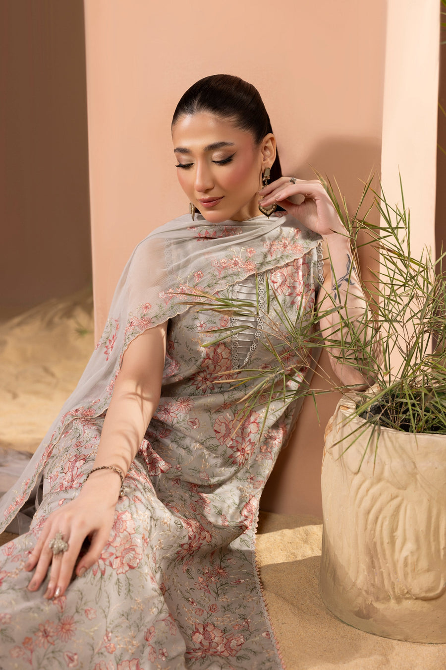 Fleur by Panache Embroidered Lawn Unstitched 3Pc Suit D-06