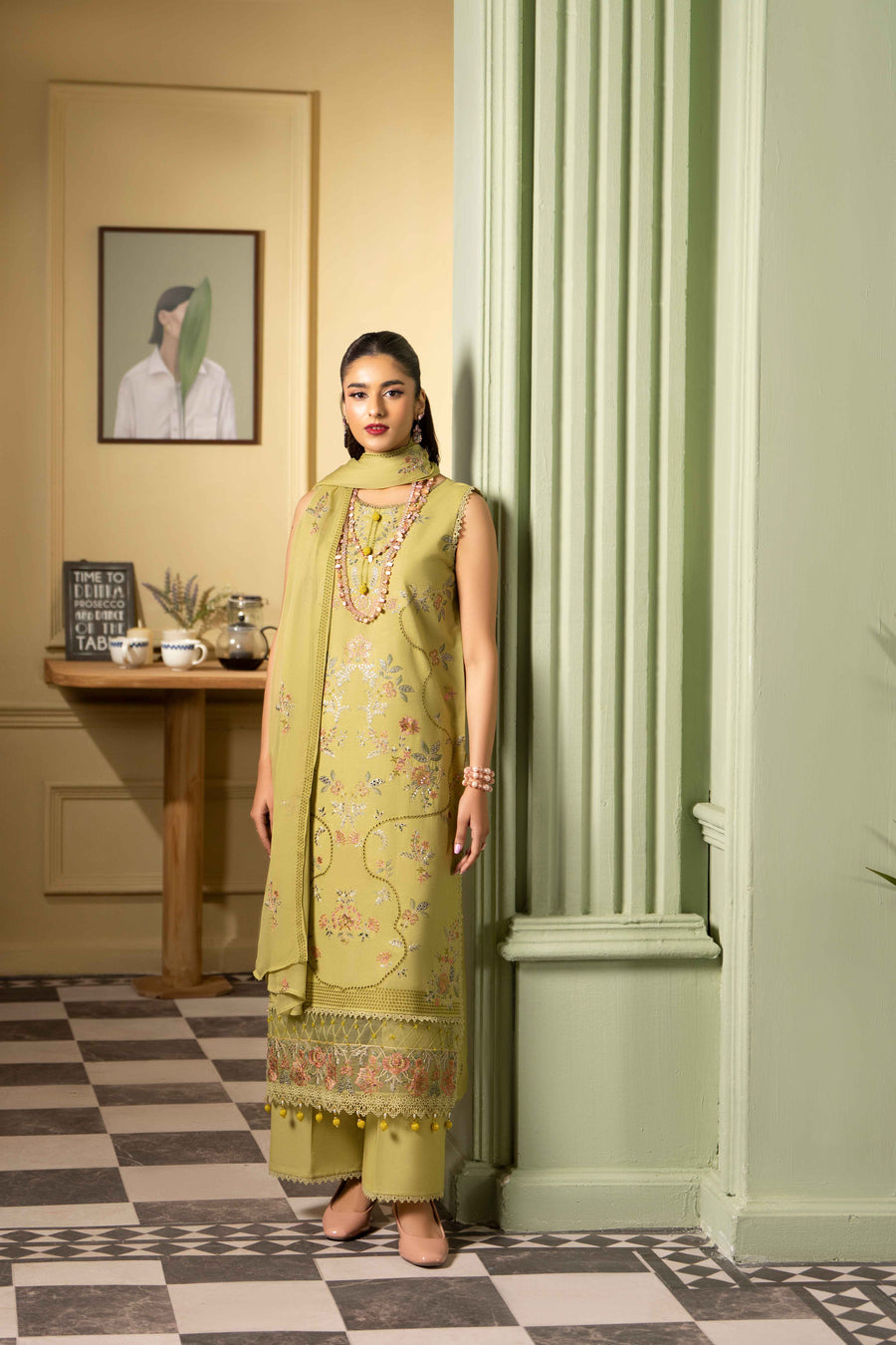Ruby by Panache Embroidered Karandi Unstitched 3Pc Suit D-07
