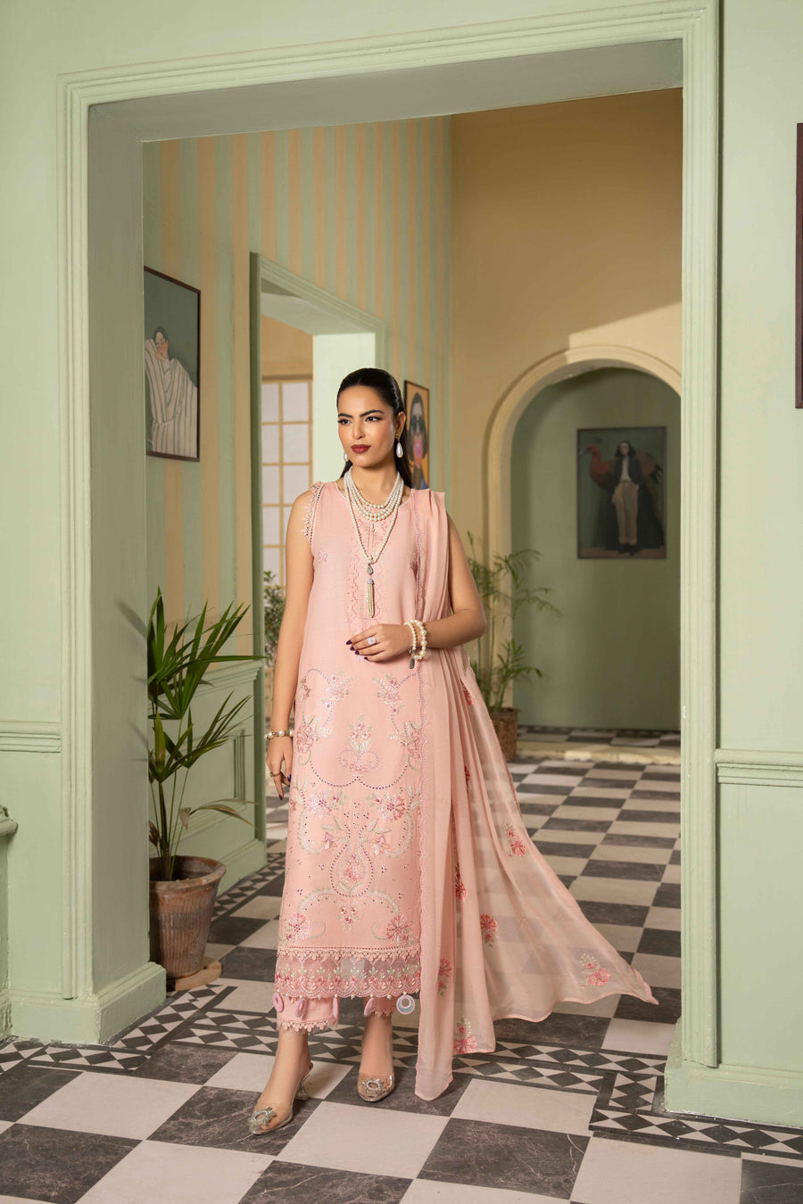 Ruby by Panache Embroidered Karandi Unstitched 3Pc Suit D-08