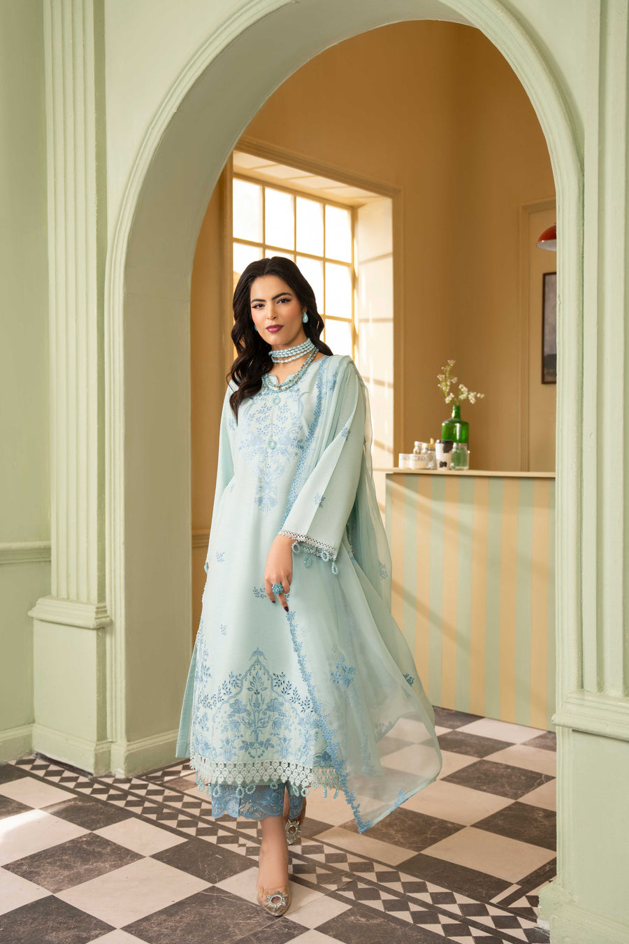 Ruby by Panache Embroidered Karandi Unstitched 3Pc Suit D-09