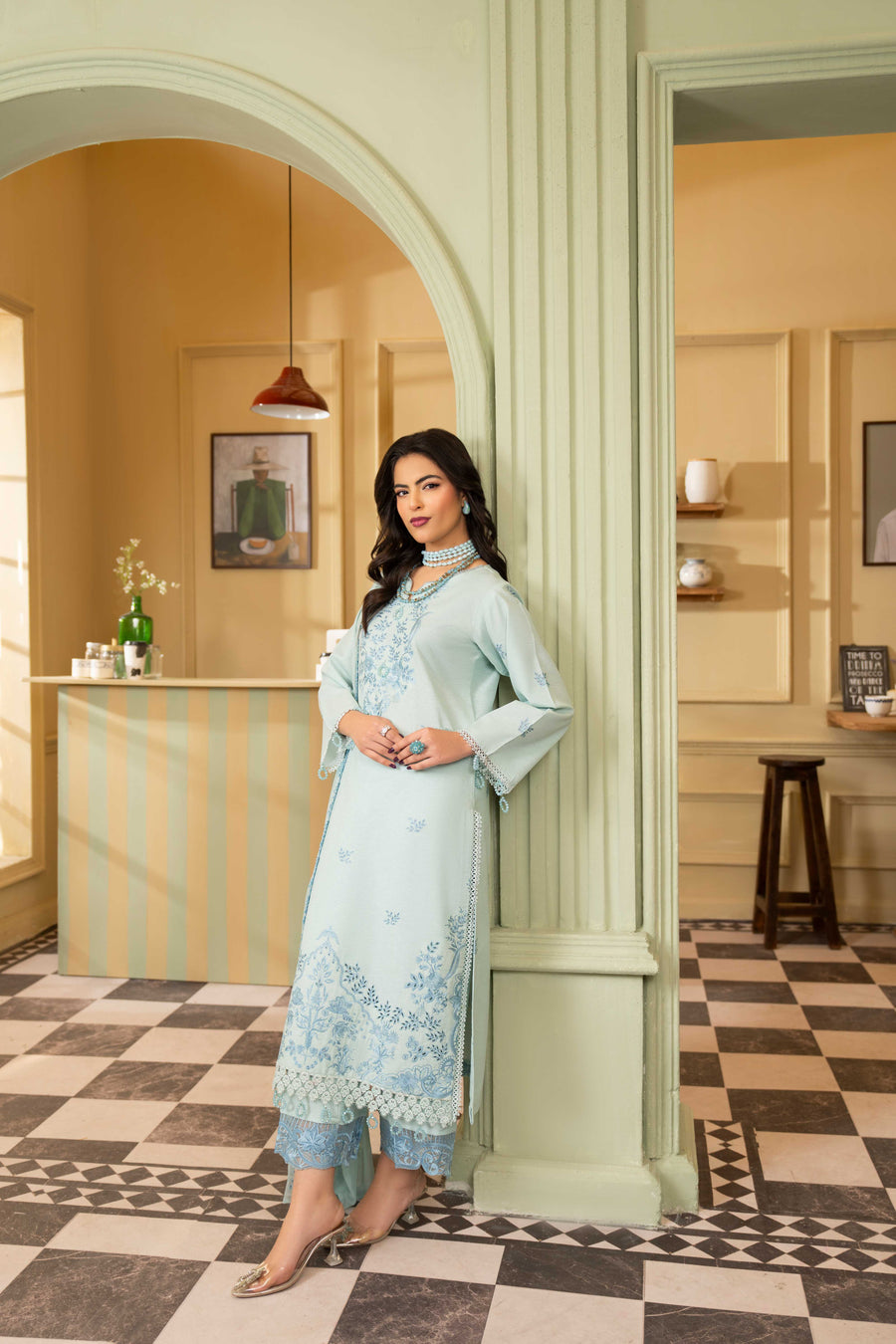 Ruby by Panache Embroidered Karandi Unstitched 3Pc Suit D-09