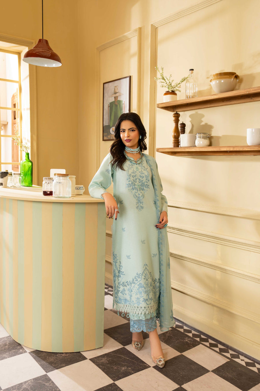 Ruby by Panache Embroidered Karandi Unstitched 3Pc Suit D-09
