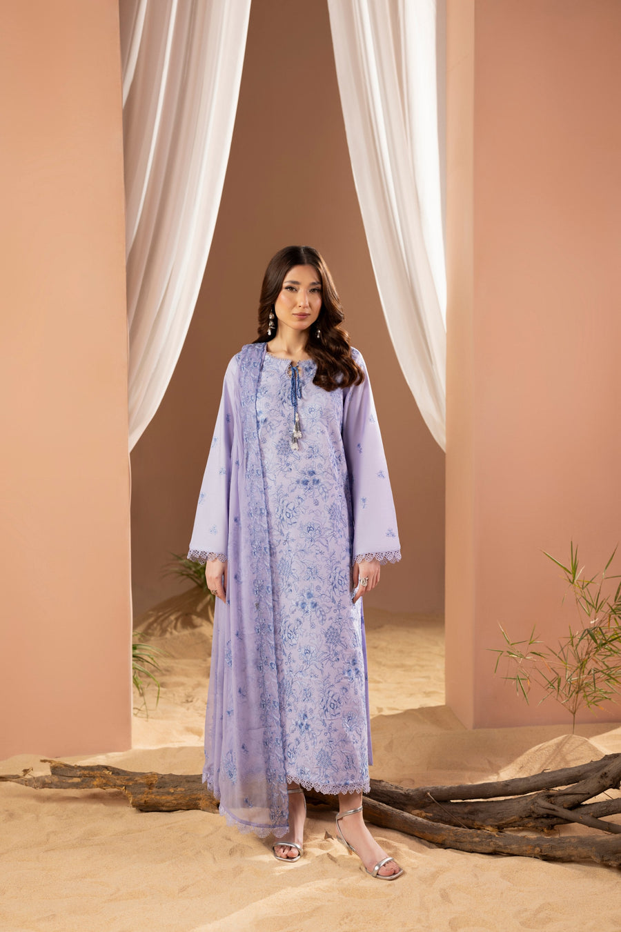 Fleur by Panache Embroidered Lawn Unstitched 3Pc Suit D-09