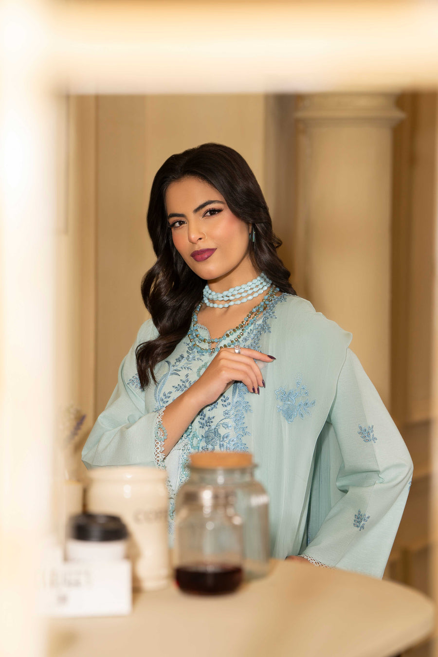 Ruby by Panache Embroidered Karandi Unstitched 3Pc Suit D-09