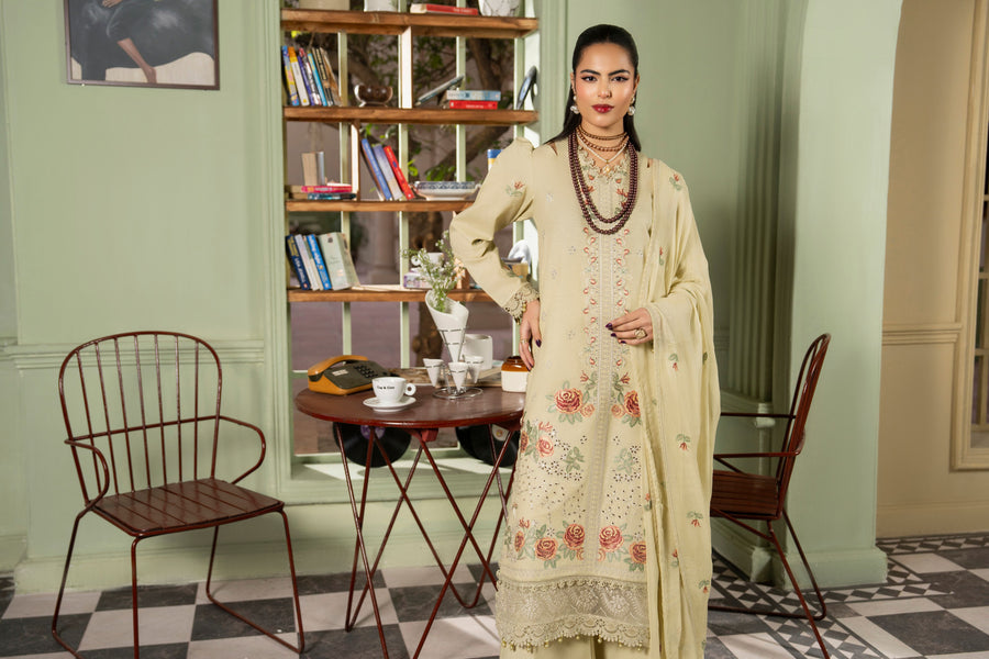 Ruby by Panache Embroidered Karandi Unstitched 3Pc Suit D-10