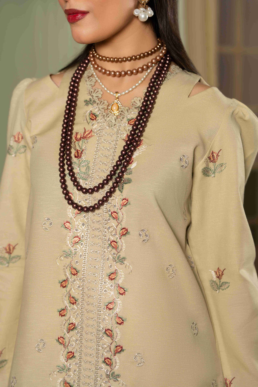 Ruby by Panache Embroidered Karandi Unstitched 3Pc Suit D-10
