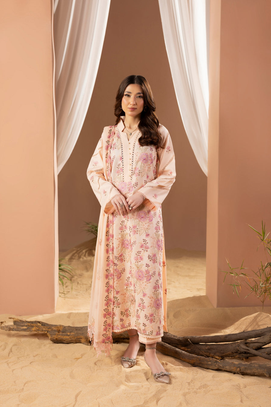 Fleur by Panache Embroidered Lawn Unstitched 3Pc Suit D-10