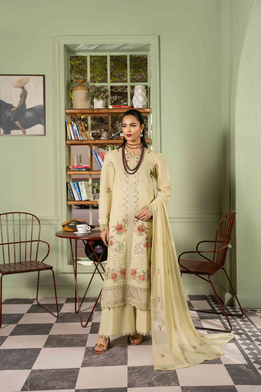 Ruby by Panache Embroidered Karandi Unstitched 3Pc Suit D-10