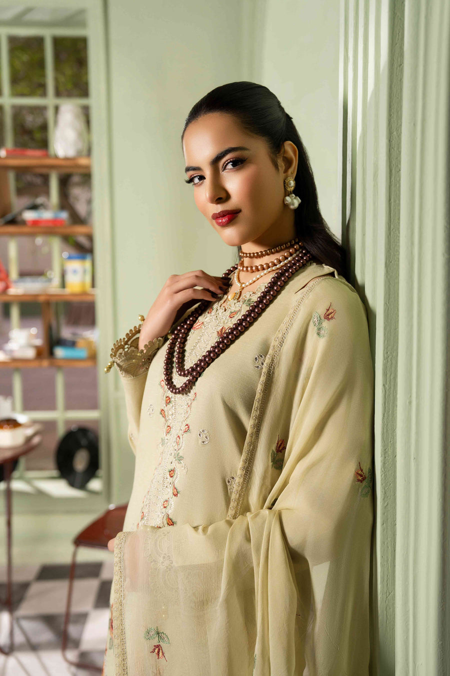 Ruby by Panache Embroidered Karandi Unstitched 3Pc Suit D-10