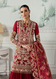 Crimson X Saira Shakira Embroidered Organza Unstitched 3Pc Suit - Artisan Story